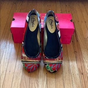 Candie’s Multicolored Flats with Embellishments